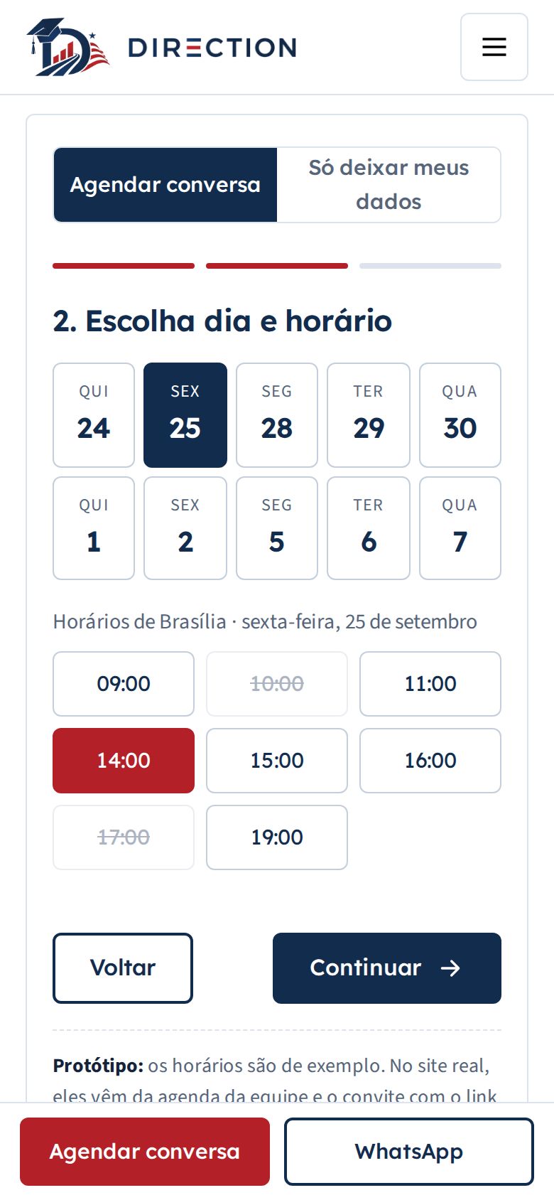 Agenda no celular